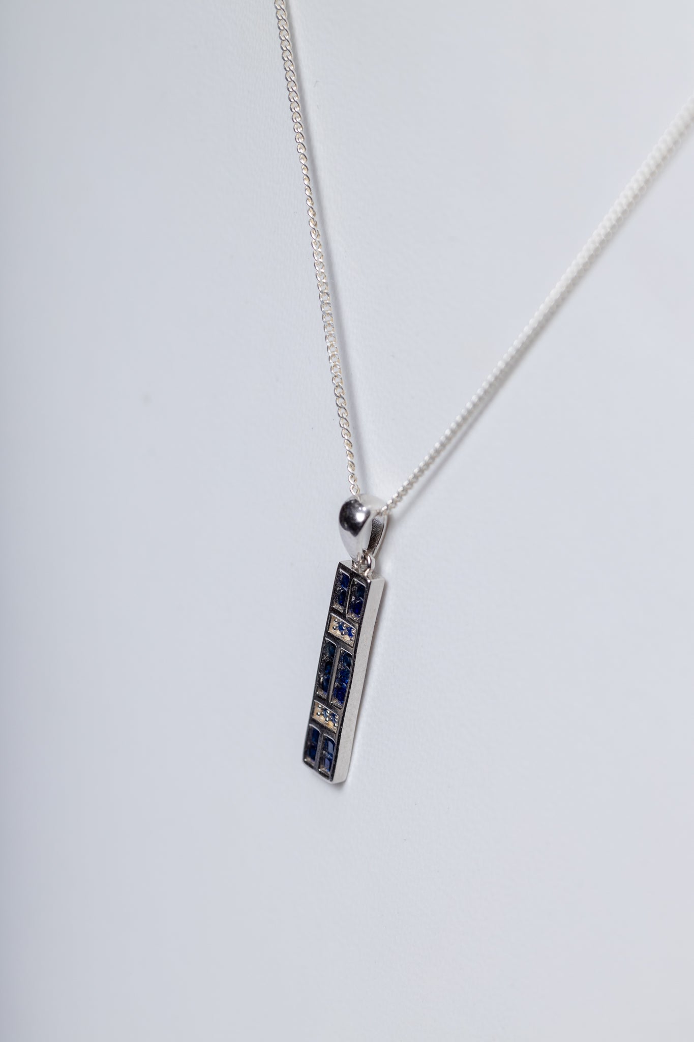 Blue Sapphire 925 Sterling Silver Pendant