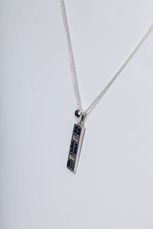 Blue Sapphire 925 Sterling Silver Pendant