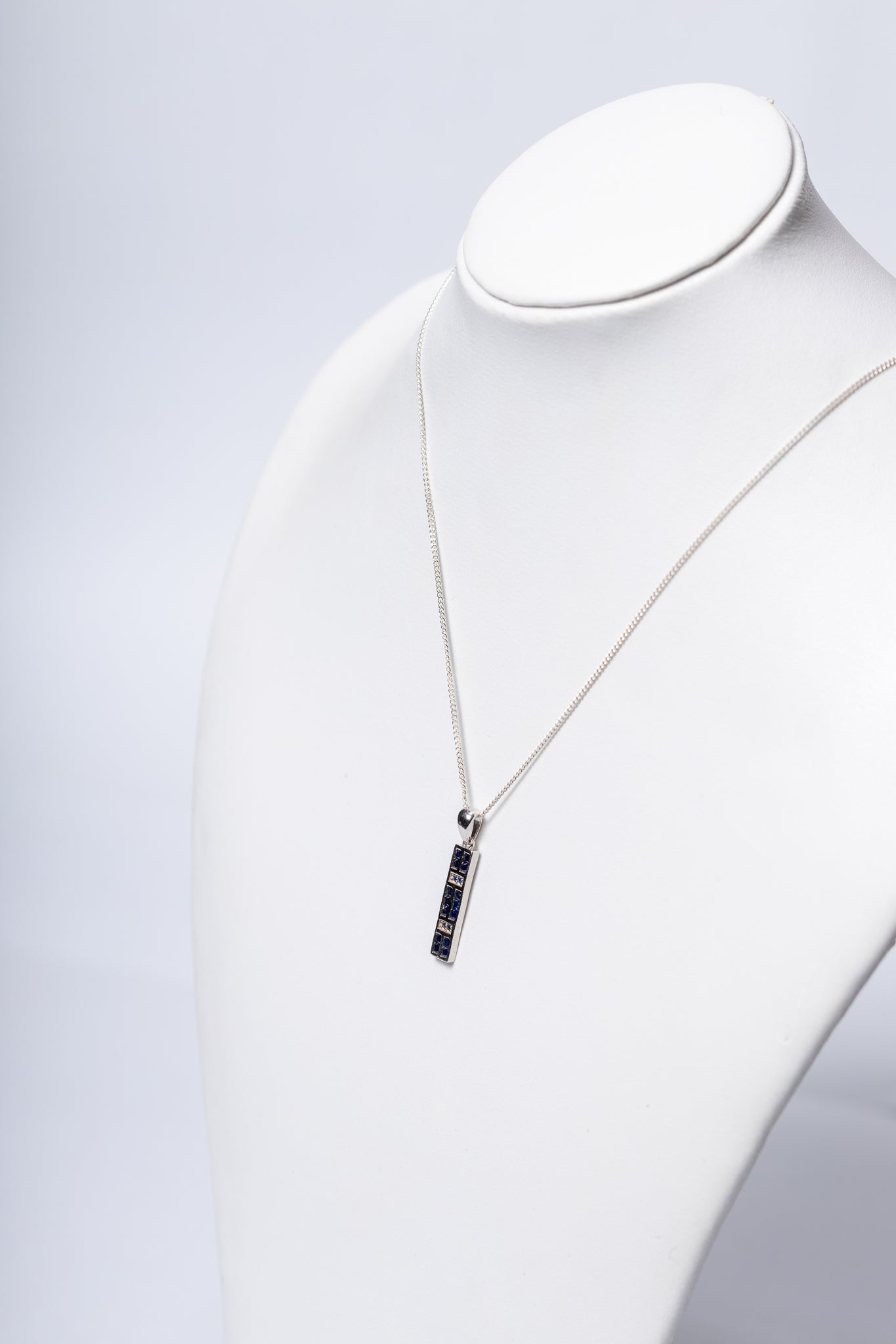 Blue Sapphire 925 Sterling Silver Pendant