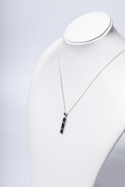 Blue Sapphire 925 Sterling Silver Pendant