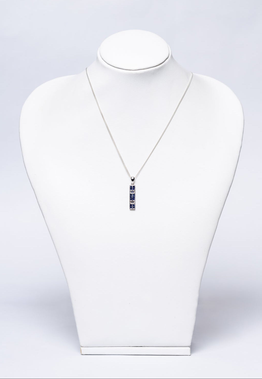 Blue Sapphire 925 Sterling Silver Pendant