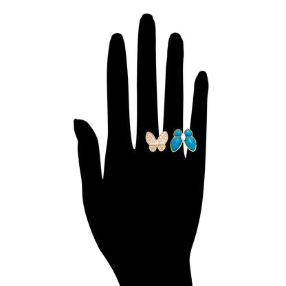 The Twin Butterfly Turquoise Ring