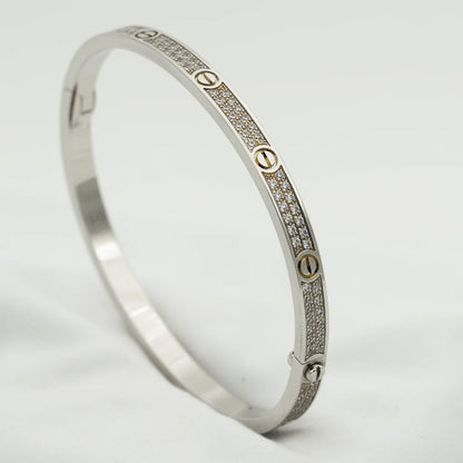 Love 5mm Diamond Paved Bracelet 3 Colors