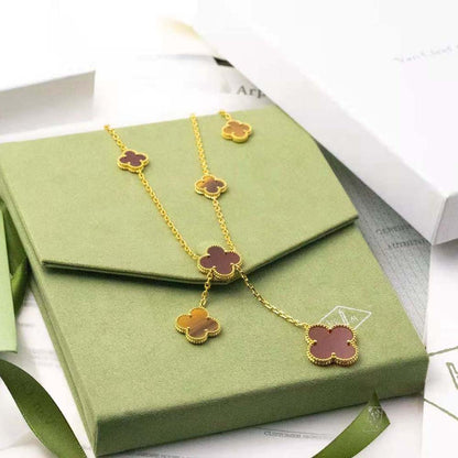 Clovers 6 Motif Necklace