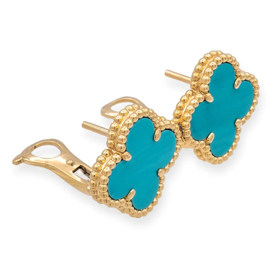 Clover Turquoise Stud Earrings