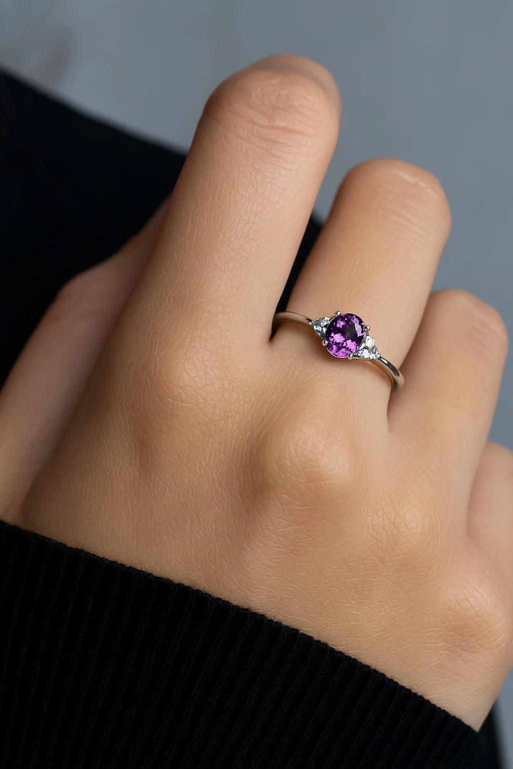 14K Violet Sapphire Juliet Ring