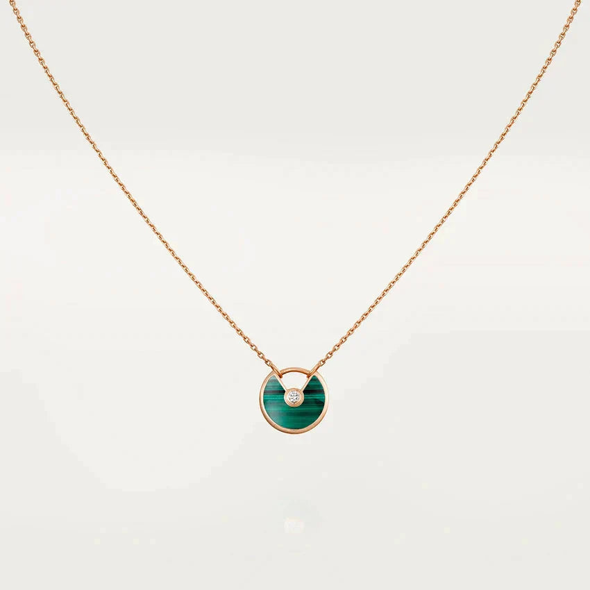 The Amulette Malachite Gold Necklace