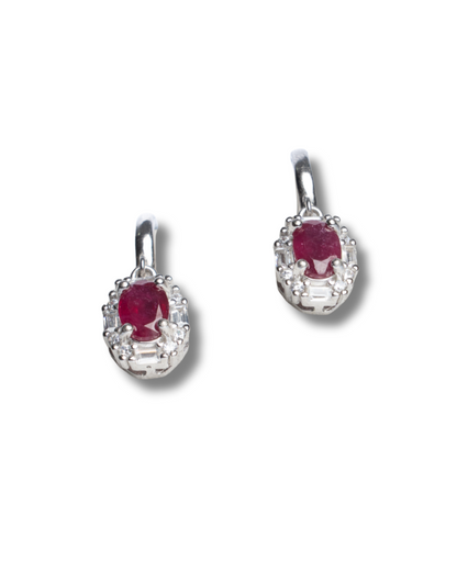 Ruby Drop Earings