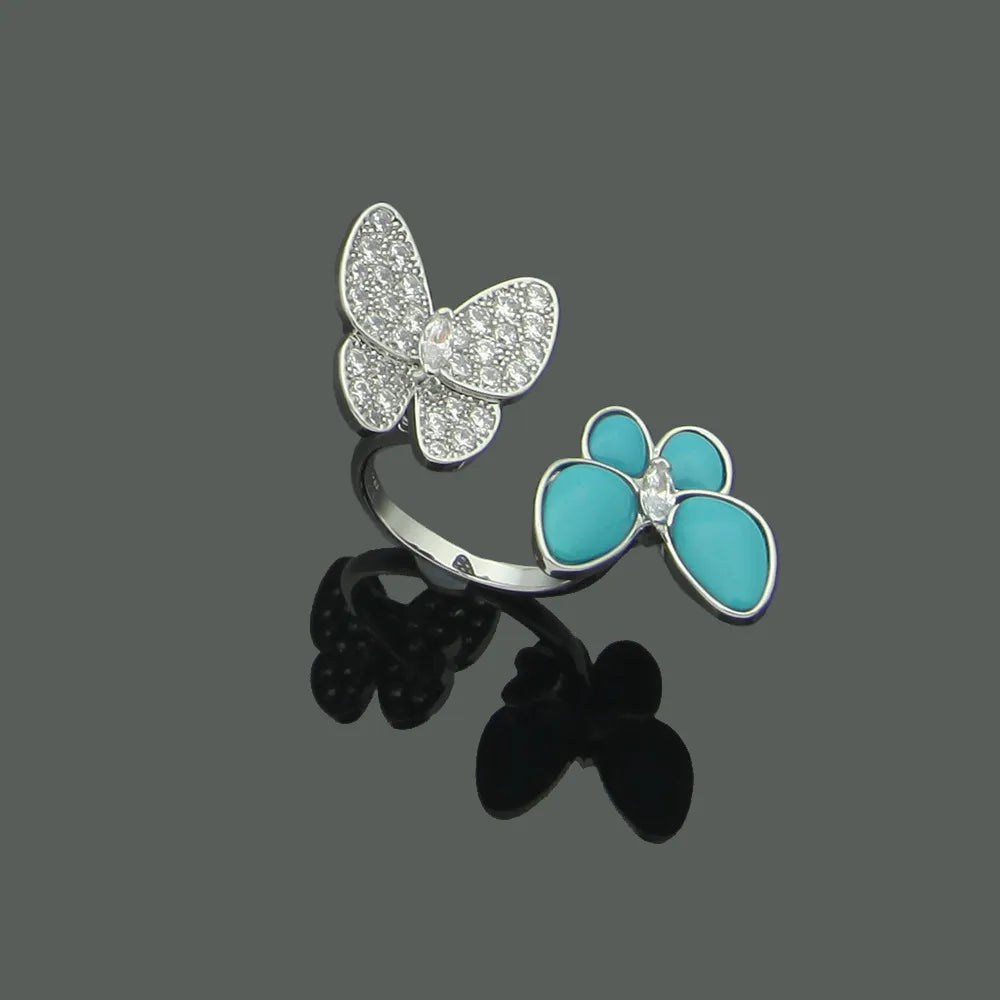 The Twin Butterfly Turquoise Ring