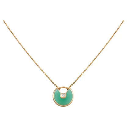 The Amulette Malachite Gold Necklace