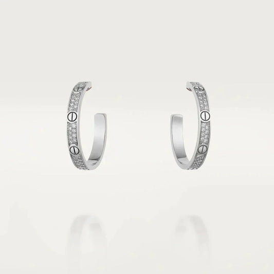 Love Diamonds Hoop Earrings